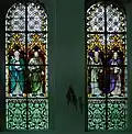 Fenster mit Matthäus, Markus, Lukas und Johannes