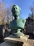 Büste erstellt 1877 für die Grabstätte von Arthur von Ramberg auf dem Alten Südlichen Friedhof in München