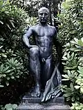 Grabpskulptur, 1937, auf dem Friedhof am Hörnli für Paul Scherrer-Pözl (1862–1935), Politiker von August Suter (1887–1965)