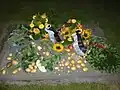 Grabplatte Friederichs bei Nacht