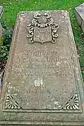 Grabstein des Freifräuleins Marie von der Leithen (* 13. September 1834, † 2. Dezember 1900)