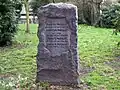 Grabstein der Familie Meßtorff, Ernst-Heinrich Meßtorff war der erste Bürgermeister der Stadt