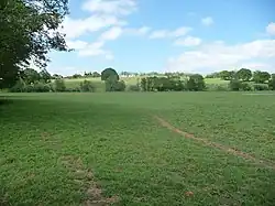 Blick auf den ehemaligen Standort der Abtei