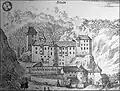 Kupferstich von Johann Weichard von Valvasor der Burg Stain
