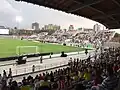 Die Westtribüne des modernisierten Stadions