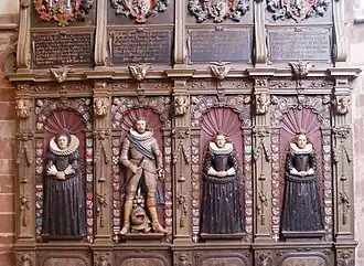 Grabmal der Anna Maria von Hessen-Kassel mit ihrem Sohn Philipp und ihren Töchtern Dorothea und Juliana