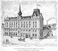 Um 1900, nur der Trakt an der Grenzgasse fertiggestellt