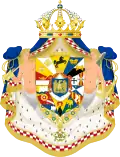 Großes Wappen von Joseph-Napoleon, König von Neapel und Sizilien von 1806 bis 1808.