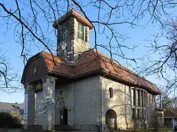 Evangelische Kirche in Graupa. Architekt Rudolf Kolbe