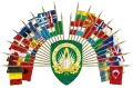 Mehrere Flaggen als Schildhalter (Supreme Headquarters Allied Powers Europe)