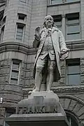 Benjamin Franklin (1889), Eingang zum Old Post Office Pavilion, Washington, D.C.