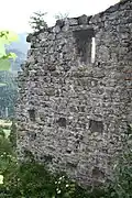 Südwand mit dem niedrigen Stockwerk