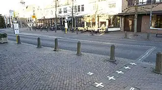 Grenzlinie zwischen Baarle-Nassau und Baarle-Hertog