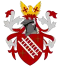 Phönix als Helmkleinod im Wappen des Grey College, University of Durham