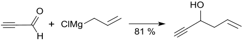 Addition von Grignard-Reagentien an Propinal