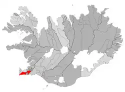 Lage von Grindavík