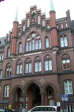 Lanmdgericht, 1894–96 von Adolf Schwiening (Umzug 1962), Große Burgstraße 4