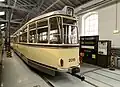 Beiwagen 2015 im Straßenbahnmuseum Dresden, April 2016