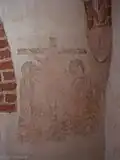 Kreuzigungsszene am Triumphbogen, mit Maskenkonsole