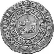 Prager Groschen, Vs., Wenzel II. (1278–1305).