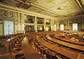 Grossratssaal (Parlament) im Regierungsgebäude St. Gallen, wo Aepli als Gross- und Regierungsrat wirkte