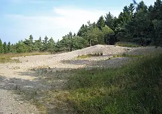 Mittelalterliche Halden auf der Kuppe des Heckbergs