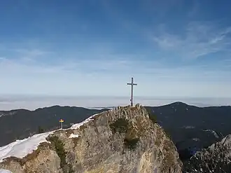 Grubenkopf, Gipfelaufbau von Süden