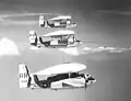 Drei Willy Fudd der Staffel VAW-11 Early Eleven