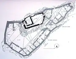 Grundriss der Burgruine Leonstein