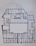 Grundriss Mezzanin (aus Anton Honus’ Aufsatz: Das Wiener Zentralbad)