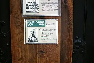 Einladung zum Friedensgebet 1989