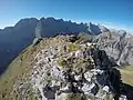 Gipfelgrat in Richtung Laliderer Wände