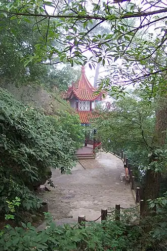 Rastplatz am Gu Shan in China