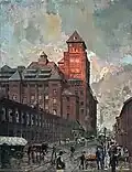 Turmhaus um 1913 von Westen