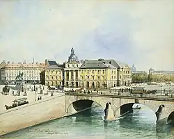 The old opera house from Helgeandsholmen aus (Stockholm, 1892)