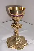 Neugotischer Messkelch aus der Kirche Zum Guten Hirten in Berlin-Friedrichsfelde, 1920