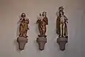 Heiligenfiguren (Johannes der Täufer, Maria, Sebastian)