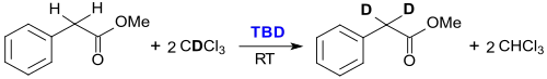 H-Isotopenaustausch mit TBD