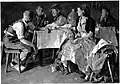 Tischgesellschaft, GDK 1944 (Ansichtskartenmotiv[35] in Schwarz-Weiß)[36]