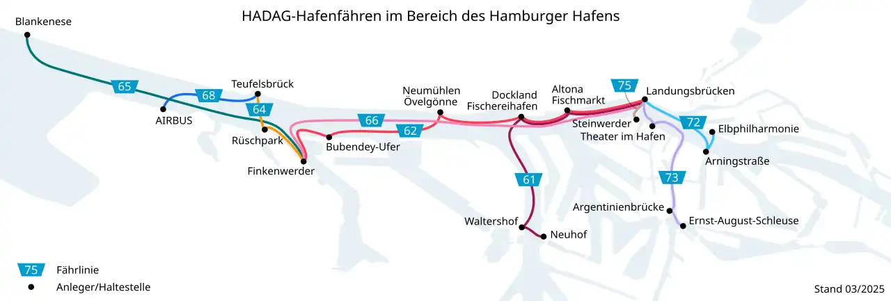 HADAG-Liniennetz