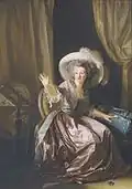 Die Frau des Künstlers mit ihrem Sohn, um 1790, 39,7 × 99,7 cm