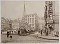 Fischmarkt im Jahr 1884. Zeichnung von Johann Theobald Riefesell