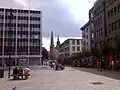 Klingenberg (neu 2012)-Blick in die Parade, links die neuen Wasserspiele