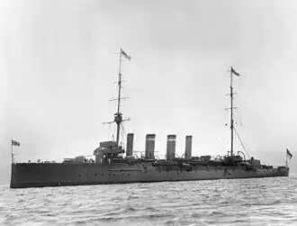 Britischer leichter Kreuzer Falmouth, versenkt am 20.&nbsp;August 1916