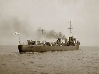 Die HMS Sparrowhawk 1913
