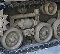 HVSS-Rollenwagen eines M4 Sherman mit separater Stützrolle