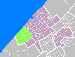 Lage des Stadtbezirkes Loosduinen in Den Haag