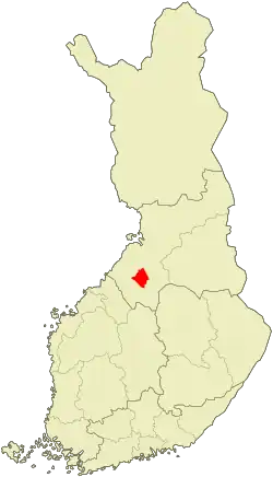 Lage von Haapavesi in Finnland