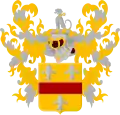 Wappen der Barone von Hackfort tot de Horst (zu Haus Te Horst) in den Niederlanden (= Wappen des Dorfs Loenen, Provinz Gelderland)
