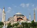 Die Hagia Sophia, eines der Wahrzei­chen Istanbuls